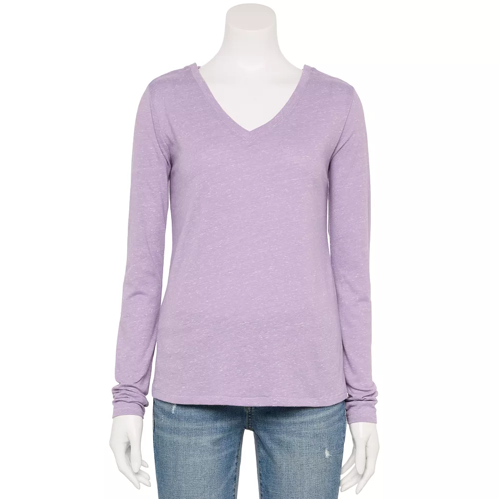 Women's Sonoma Goods For Life® Everyday Adaptive & Easy Dressing V-Neck Long Sleeve Top - Image 4