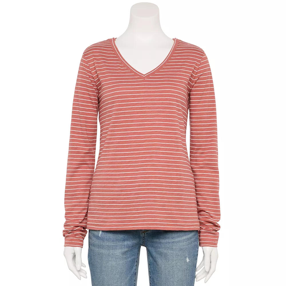 Women's Sonoma Goods For Life® Everyday Adaptive & Easy Dressing V-Neck Long Sleeve Top - Image 7