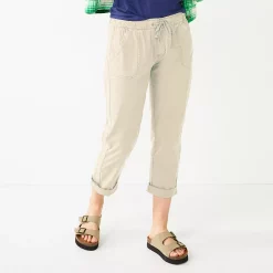 Women's Sonoma Goods For LifeĀ® Paperbag Waist Capri Pants